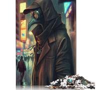 Puzzle 500 pièces Cyberpunk Docteur de la peste N2 Puzzle créatif pour Adultes Puzzles en Bois Puzzles pour Cadeaux d'anniversaire et de fêtes 500 pièces (52x38cm)
