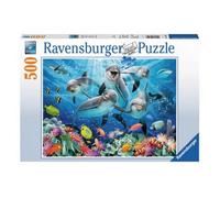 Puzzle 500 pièces Dauphins dans la Barrière de Corail