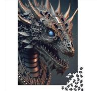 Puzzle 500 pièces Dragon Head VI pour Adultes et Amateurs de Puzzles en Bois (52 x 38 cm)