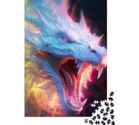 Puzzle 500 pièces Dragons Quest pour Adultes, Puzzle en Bois éducatif et intellectuel, Jeu Familial Amusant, 500 pièces (52 x 38 cm)