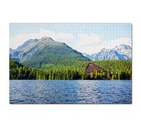 Puzzle 500 pièces du lac Vysoke Tatry, Slovaquie, œuvre d'art, Souvenir de Voyage, 52 x 38 cm