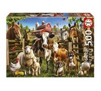 Puzzle 500 Pièces - Educa - Les Malins De La Ferme - Animaux - Enfant - Intérieur