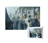 Puzzle 500 Pièces Église Puzzle Paysage Motifs,Puzzles Bois Adulte avec Boîte Cadeau,Loisirs Créatifs Adultes DIY Activite Manuelle,Cadeau Anniversaire Homme Femme,Décoration Intérieure,52x38cm,p735t