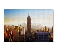 Puzzle 500 pièces, Empire State Building, New York, États-Unis, Amérique, Jeu, œuvre d'art, Souvenir de Voyage, 52 x 38 cm