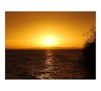 Puzzle 500 Pièces en Bois-Coucher de Soleil,ondulations,Eau,Horizon 52x38cm