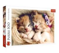 Trefl Puzzle 916 37271 – Chatons dormants, 500 pièces, Qualité premium, Multicolore