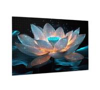 Puzzle 500 Pièces Fleur De Lotus Puzzle Adultes Paysage Motif avec avec Boîte Cadeau,DIY Wooden Puzzl Enjoy Activités de défi Familial, Tableau Decoration Murale,Cadeau Homme/Femme 52 x 38 cm -812Y
