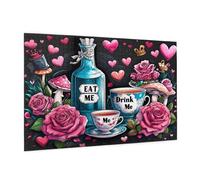 Puzzle 500 Pièces Fleur Puzzle Adultes Cuisine Motif avec Avec Boîte Cadeau, DIY Wooden Puzzl Enjoy Activités de défi Familial pour Tableau Decoration Murale, Cadeau Homme/Femme 52 x 38 cm -485Y