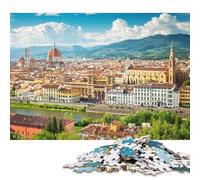 Puzzle 500 pièces Florence Italie Ville Voyage Puzzle en Bois pour Adultes Adolescents Jeu éducatif Défi Jouet 500 pièces (52 x 38 cm)