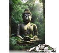 Puzzle 500 pièces Forêt sacrée pour Adultes et Puzzle en Bois pour Les Amateurs de Puzzles 500 pièces (52 x 38 cm)