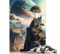 Puzzle 500 pièces Galactic Eden Panorama Puzzles carrés créatifs en Bois pour Adultes Cadeaux de Noël 500 pièces (52 x 38 cm)
