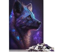 Puzzle 500 pièces Galaxie Hyène Africaine Difficulté Puzzles Jeux éducatifs Jouets Cadeaux de Noël 500 pièces (52 x 38 cm)