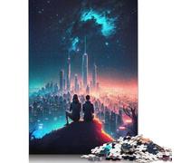 Puzzle 500 pièces Galaxy Astral Lovers Puzzles pour Adultes Puzzle pour Adultes et Adolescents 500 pièces (52 x 38 cm)