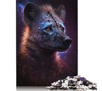 Puzzle 500 pièces Galaxy Hyène Africaine Puzzle Adultes Difficulté Puzzle Jeu Éducatif Jouet Cadeaux de Noël 500pcs (52x38cm)