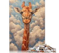 Puzzle 500 pièces Girafe Fantastique Effrayante Puzzles pour Adultes Jeu Familial pour Adultes et Adolescents 500 pièces (52x38cm)
