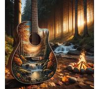 Puzzle 500 pièces,Grove Sunset Guitar Puzzle Adulte,Divertissement créatif,Puzzles Classiques pour Adultes et Enfants à partir de 14 Ans,Décoration Murale Artistique