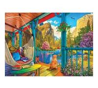 Puzzle 500 pièces - EUROGRAPHICS - Hamac avec vue - XL - Paysage et nature - Adulte