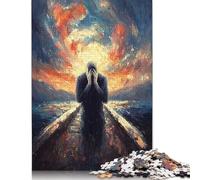 Puzzle 500 pièces inspiré des impressionnistes Le Cri pour Adultes et Adolescents, Jeu éducatif, défi, 500 pièces (52 x 38 cm)