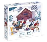 Puzzle 500 pièces Janod Hiver à la Montagne Multicolore E