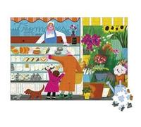 Janod - Puzzle 500 Pièces Adultes Adolescents Enfants - sur Le Marché - Développe la Patience et la Dextérité - Fabrication Européenne, Encres végétales et Certifié FSC - Dès 8 Ans - J02500