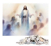 Puzzle 500 pièces « Jésus avec Ses Disciples » pour Adultes et Adolescents, Puzzle en Bois Durable pour Adultes (500 pièces, 52 x 38 cm).