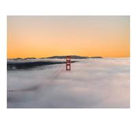 Puzzle 500 Pièces - Jeu De Patience et de Réflexion-Pont,Brouillard,Montagnes 52x38cm