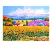 Puzzle 500 Pièces Jeu Familial aux Illustrations Vibrantes Paysages Villes Animaux Thèmes Festifs Papier Recyclé Premium Anti-Poussière Format Final 46 x 28 cm Pouces