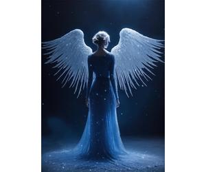 Puzzle 500 Pièces Jeux éducatif Défi Jouets Anges en Jupe Bleue Puzzles Classiques Puzzle DIY Cadeaux de l'art de la Décoration Moderne