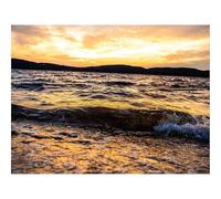 Puzzle 500 Pièces Jeux éducatif Défi Jouets Cadeaux-Vagues,Rivage,Coucher de Soleil,Eau,crépuscule 52x38cm