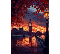 Puzzle 500 pièces Jeux éducatif Défi Jouets Les Rues de Londres la Nuit Puzzles Classiques Puzzle DIY Cadeaux de l'art de la Décoration Moderne