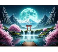 Puzzle 500 pièces Jeux éducatif Défi Jouets Paysages de Montagne Japonais Puzzles Classiques Puzzle DIY Cadeaux de l'art de la Décoration Moderne