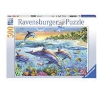 Puzzle 500 pièces La baie des dauphins Ravensburger Multicolore G