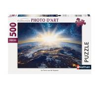 Nathan Puzzle 500 Pièces - La Terre Vue De L'espace Multicolore G