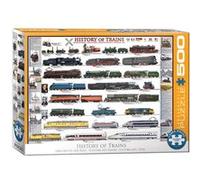 Puzzle 500 pièces Larges : Histoire des trains Eurographics