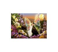 Puzzle 500 pieces Le Baiser Fantastique 48x34cm, adultes - Fee et Elfe, Fantasy - Qualite premium - Set puzzle classic et carte