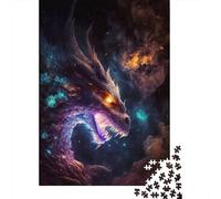 Puzzle 500 pièces Le Dragon Ancien Arc-en-Ciel Puzzles Puzzles Puzzle en Bois Jouet d'assemblage Jeu interactif Familial 500 pièces (52 x 38 cm)