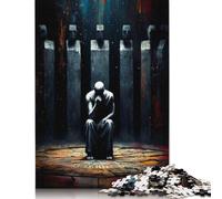 Puzzle 500 pièces Le Monument au Premier Mensonge - Celui Qui a baissé Le Regard pour Adultes, Jeu éducatif, Jouet de défi (52 x 38 cm)