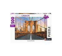 Puzzle 500 pièces - Le pont de Brooklyn - Nathan - Architecture et monument - Mixte