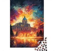 Puzzle 500 pièces Le psychédélisme coloré du Palais Royal de Madrid Puzzles Adultes Difficulté Puzzles Éducation Jouets Jeux Famille Décoration 500pcs (52x38cm)
