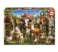 Puzzle 500 pièces : Les Malins De La Ferme Educa G