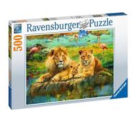 Puzzle 500 pièces - Lions dans la savane - Ravensburger - Pour adultes et adolescents