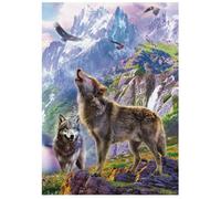 Puzzle 500 pièces : Loups Sur Les Rochers
