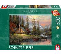 Schmidt - 58455 - Puzzle Classique - Maison en Pleine Montagne