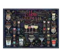 Trefl Puzzle Cocktail Menu, Drinks, 500 Teile, 48 x 34 cm, 37452