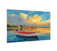 Puzzle 500 Pièces Mer Puzzle Adultes Voilier Motif avec Avec Boîte Cadeau, DIY Wooden Puzzl Enjoy Activités de défi Familial pour Tableau Decoration Murale, Cadeau Homme/Femme 52 x 38 cm -404Y