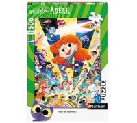 Nathan - Puzzle 500 pièces - Vive les Bizarres ! / Mortelle Adèle - Adultes et enfants dès 10 ans - Puzzle de qualité supérieure - Collection Mes Héros - 12000983