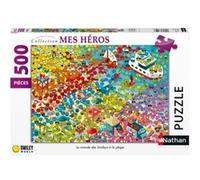 Puzzle 500 pièces Nathan Le monde des Smileys à la plage G