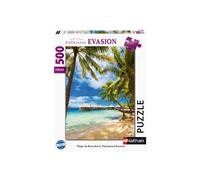 Puzzle 500 pièces Nathan Plage de Bora-Bora, Polynésie française
