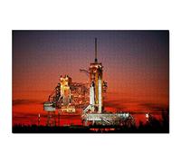 Puzzle 500 pièces, Navette Spatiale Atlantis, États-Unis, Amérique, Jeu, œuvre d'art, Souvenir de Voyage, 52 x 38 cm