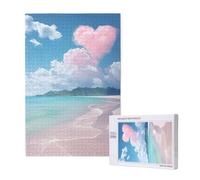 Puzzle 500 Pieces Océan Grand Puzzle Classiques en Bois pour Adultes, Jeux Amusants/Colorés/Impossible/Difficiles, Cadeau d'anniversaire ou de Vacances pour la Famille ou Les Amis - Amour 2T-1789